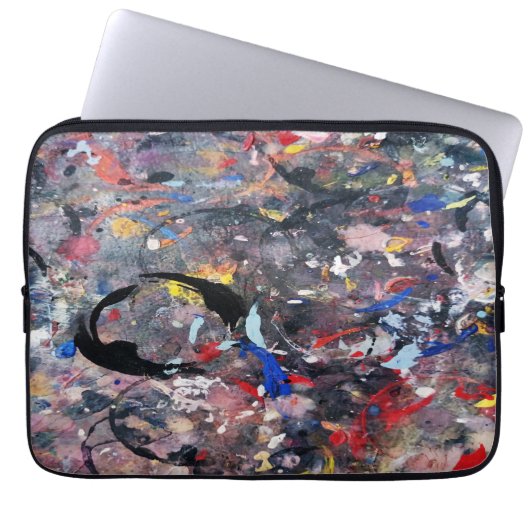 zufällige Kunst Laptopschutzhülle (Vorderseite)