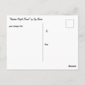zufällige lila Blume Postkarte (Rückseite)