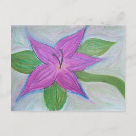 zufällige lila Blume Postkarte