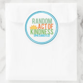 Zufälliger Kindheitsakt (biblisch) Runder Aufkleber (Tasche)