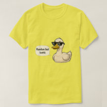 Zufälliges aber ikonisches Enten-T-Shirt