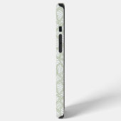 Zufälliges Blattmosaik Blassgrün iPhone Hülle (Linke Seite)