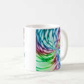 Zufälligkeit | Multicolor Fraktal Art Kaffeetasse (VorderseiteRechts)