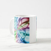 Zufälligkeit | Multicolor Fraktal Art Kaffeetasse (Vorderseite Links)
