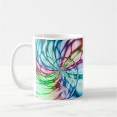 Zufälligkeit | Multicolor Fraktal Art Kaffeetasse (Links)
