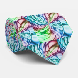 Zufälligkeit | Multicolor Fraktal Art Krawatte