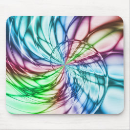 Zufälligkeit | Multicolor Fraktal Art Mousepad