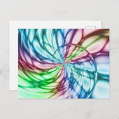 Zufälligkeit | Multicolor Fraktal Art Postkarte (Vorne/Hinten)
