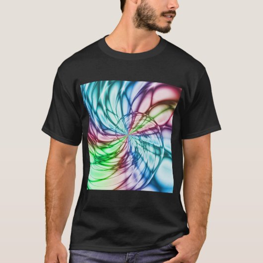 Zufälligkeit | Multicolor Fraktal Art T-Shirt (Vorderseite)