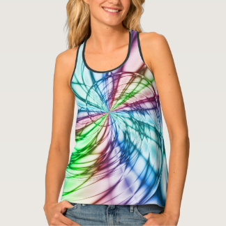 Zufälligkeit | Multicolor Fraktal Art Tanktop