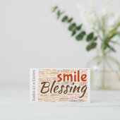 Zufallstat der Güte-Karte Visitenkarte (Stehend Vorderseite)