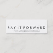 Zufallstate Güte-der großen Lächeln-Karte Mini Visitenkarte (Rückseite)