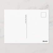 Zuflucht / Flüchtlinge Postkarte (Rückseite)