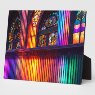 Zuflucht Regenbogen-Innenansicht der Kirche Tisc Fotoplatte