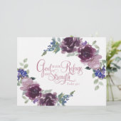 Zuflucht und lila Blüte (Stehend Vorderseite)