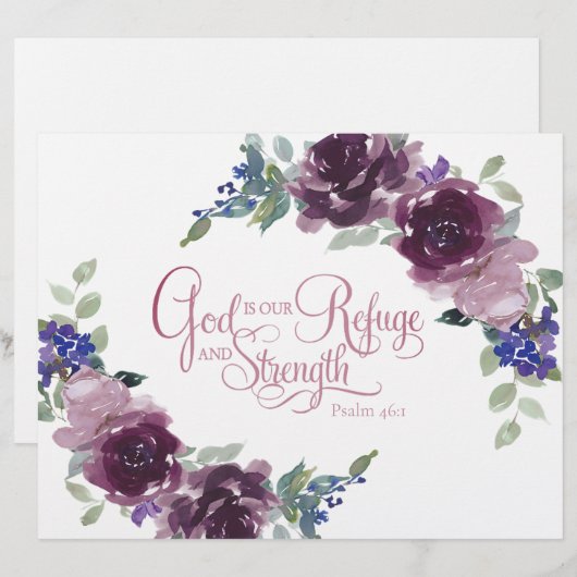 Zuflucht und lila Blüte (Vorne/Hinten)