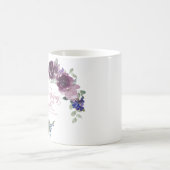 Zuflucht und lila Blüte Kaffeetasse (Mittel)