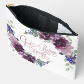Zuflucht und lila Blüte Zubehörtasche (Offen)