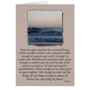 Zufrieden gestelltes Leben