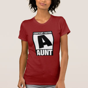 Zufriedene bewertete Tante T-Shirt