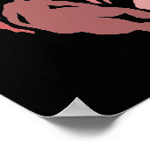 Zufriedene inspirierte Herzfiguren Poster (Ecke)