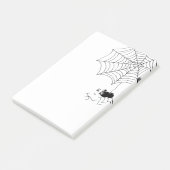 Zufriedene Spinne Post-it Klebezettel (angewinkelt)