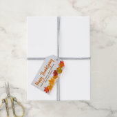 Zufriedene Thanksgiving-Herbstlaub kundenorientier Geschenkanhänger (Mit Garn)