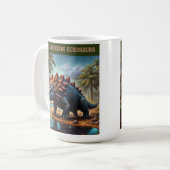 Zufriedener Ankylosaurus Kaffeetasse (Vorderseite Links)
