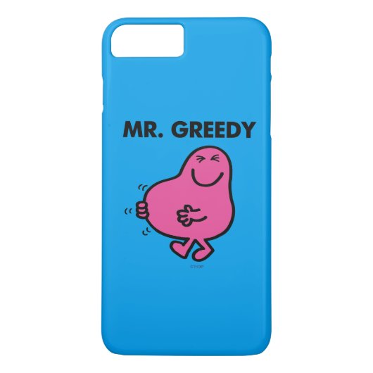Zufriedener Herr Greedy Case-Mate iPhone Hülle (Rückseite)