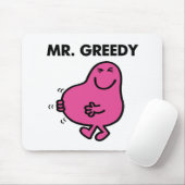 Zufriedener Herr Greedy Mousepad (Mit Mouse)