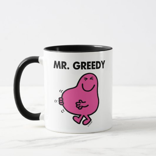 Zufriedener Herr Greedy Tasse (Links)