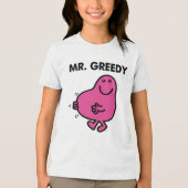 Zufriedener Herr Greedy Tri-Blend Shirt (Vorderseite)