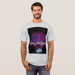Zufriedener Newyear-T - Shirt 2025
