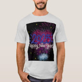 Zufriedener Newyear-T - Shirt 2025 (Vorderseite)
