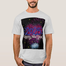 Zufriedener Newyear-T - Shirt 2025