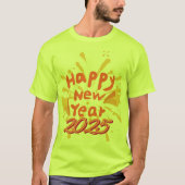 Zufriedener Newyear-T - Shirt 2025 (Vorderseite)