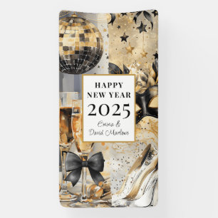 Zufriedenes neues Jahr 2025 Banner