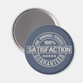 ZUFRIEDENHEIT GARANTIERTER Magnet (Vorderseite/Rückseite)