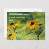 Zufriedenheit in einem sonnenverwüsteten Land Postkarte (Vorne/Hinten)