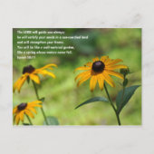 Zufriedenheit in einem sonnenverwüsteten Land Postkarte (Vorderseite)