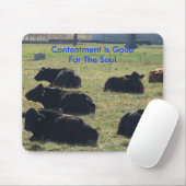 Zufriedenheit ist für das Soul gut Mousepad (Mit Mouse)