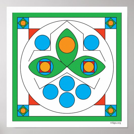 Zufriedenheit Poster (Vorne)