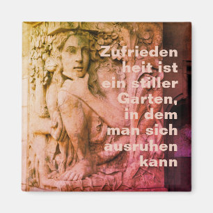 Zufriedenheit und Glück Magnet