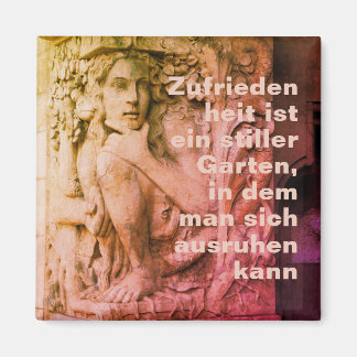 Zufriedenheit und Glück Magnet