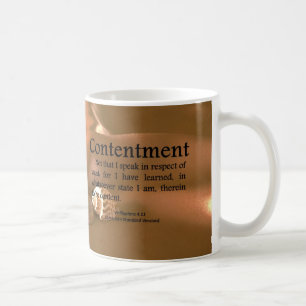 ZufriedenheitPhilippians 4-11 Kaffeetasse