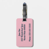 Zufriedenstellung meines gepäckanhänger (Rückseite vertikal)