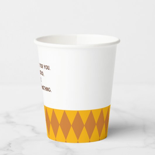 Zufriedenstellungs-Zitate | Freundschaften Pappbecher (Links)