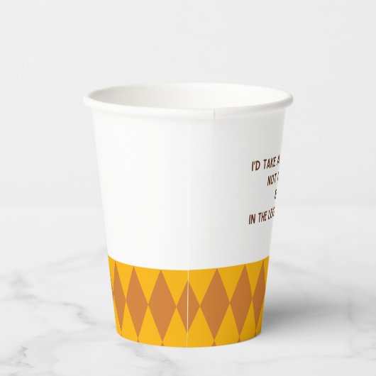 Zufriedenstellungs-Zitate | Freundschaften Pappbecher (Rechts)