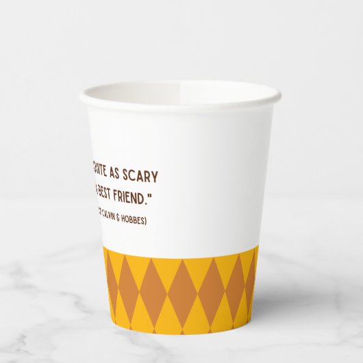 Zufriedenstellungs-Zitate Pappbecher (Links)