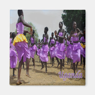 zUG004 UGANDA,Kulturfeiern, Afrika,Kühlschrank Magnet